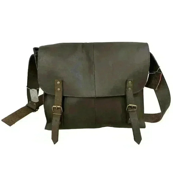 ROTHCO Brown Leather Medic Bag Hobo Tote Purse - Picture 3 of 15